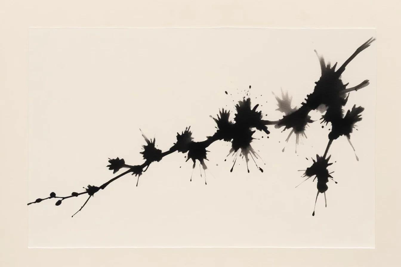 Sumi-e ink illustration of Daijoubu (大丈夫)
